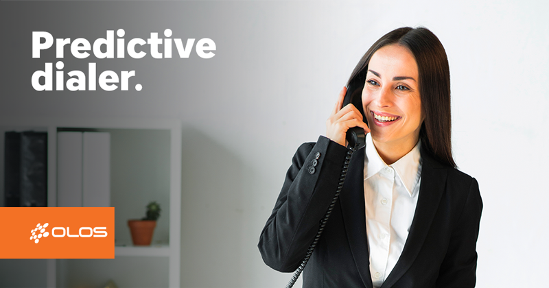 How does the predictive dialer facilitate the relationship with the client?